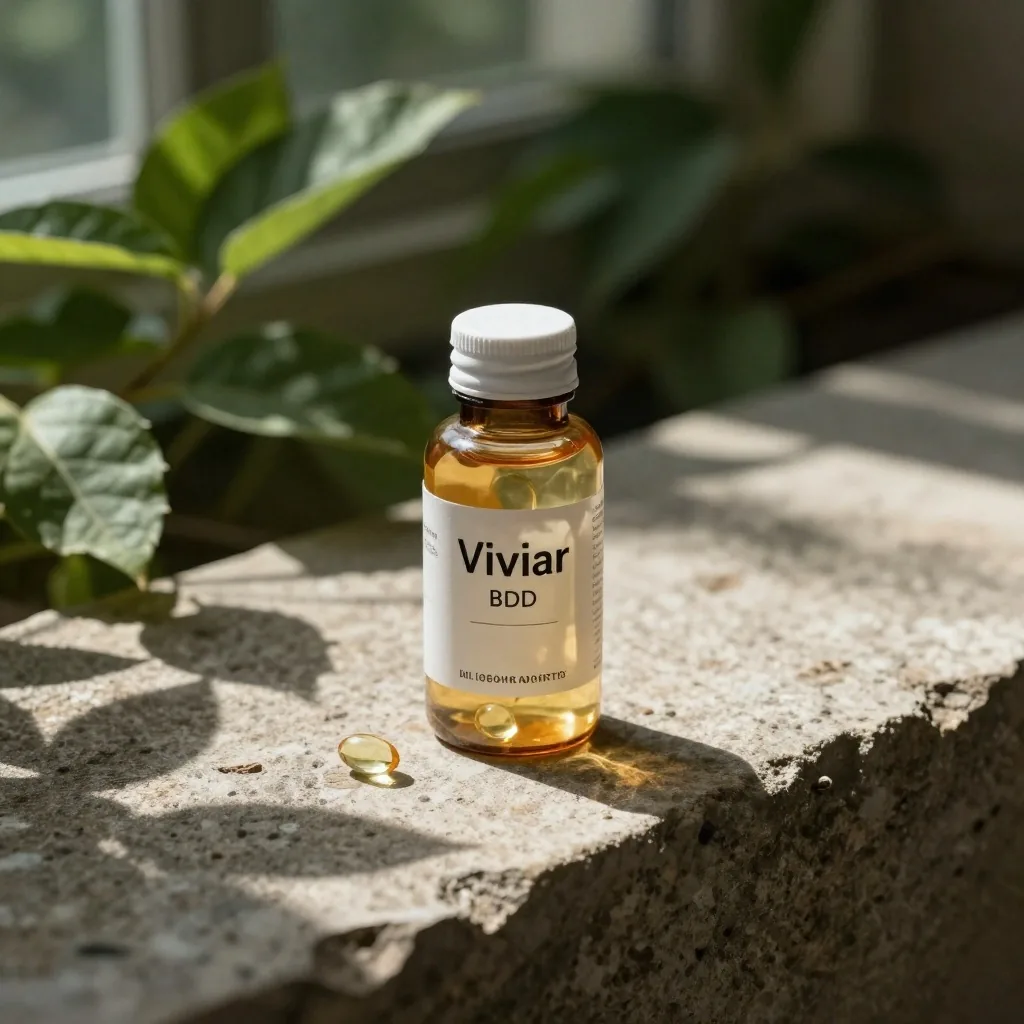 Daily multivitamin supplement bottle